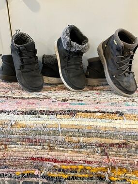 heyday Black Faux Fur-Lined Ankle Boots (3 pairs included)